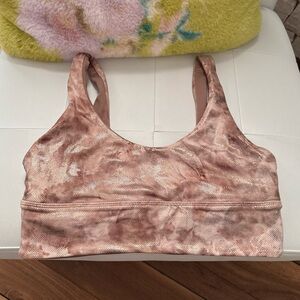 Lululemon Athletica Align Bra Diamond Dye Misty Shell Cacao Diffuse Dot Foil